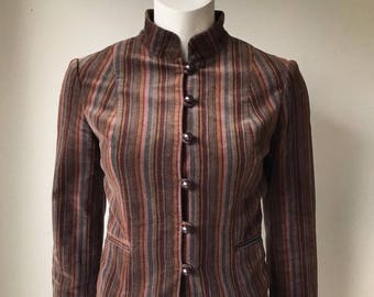 Vintage Club Monaco Multi-Color Velvet Jacket Size 0
