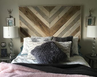 Rustic Headboard | Etsy