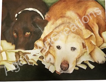 Custom Pet Painting - Two Pets