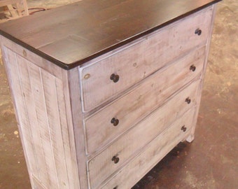 Chest, Dresser, Reclaimed, Salvaged, Solid Wood, Vintage, Rustic, Shabby Chic, VMW715