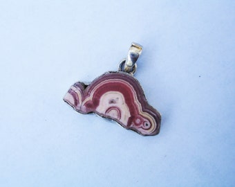 Rhodochrosite pendant, rhodochrosite necklace, rhodochrosite stalactite, rhodochrosite jewelry, pink rhodochrosite necklaces, gift ideas