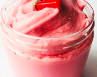 Watermelon Butter Slime w/Charm & Daiso Cheap Scented Fruit slime W/Extras Stretchy slime popular ASMR Stress Relief BlissBalm Slime shop
