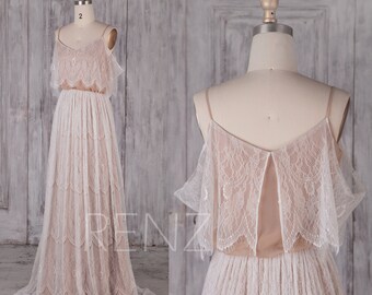 Elegant Chiffon Ruffles Slit Long Prom Dress Party Dress cc1401