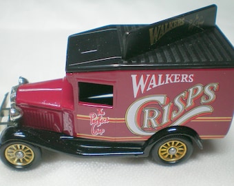 Walkers Vintage Models, Lledo cars, 1990 limited edition, 1934 model A Ford van, diecast model, collectible boxed scale model with paperwork