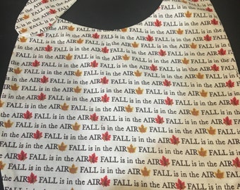 Baby Bib Fall is in the Air thmes fabric