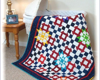 Star Light Quilt Pattern PDF #421e
