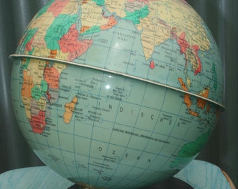 Vintage World Globe Raths Politischer Erdglobus GDR