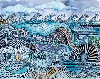Inked Ocean (original)