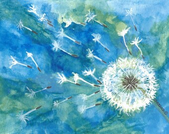 Make a Wish Dandelion Note Cards - No. 1416 Make a Wish