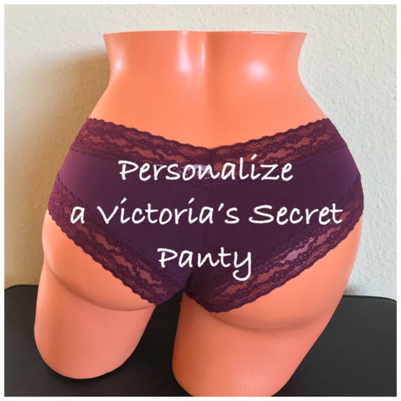 Victoria's Secret Plum Custom Panties. Personalize for You, Bachelorette, Birthday Girl or a Stocking Stuffer Gift