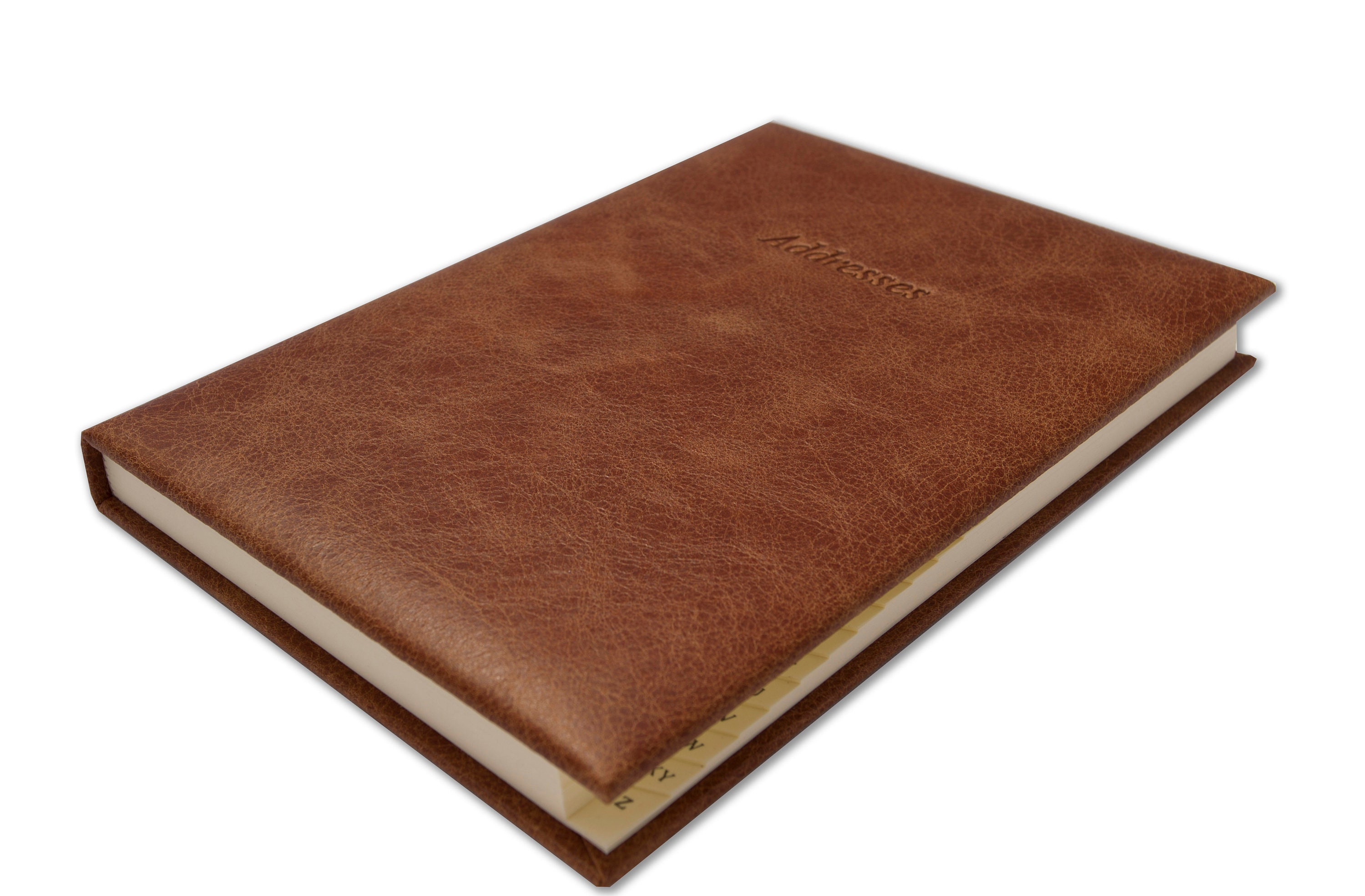 Leather Address Book Vintage Italian Hide