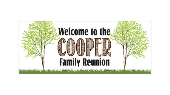  Personalized Family Reunion Banner Custom Banner 