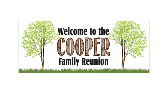 Personalized Family Reunion Banner Custom Banner 