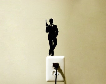 James Bond Decal Sticker Spy Room Decor