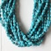5-6mm Natural turquoise nugget beads - irregular turquoise nuggets in natural BLUE tones, non-dyed natural turquoise beads - full strand