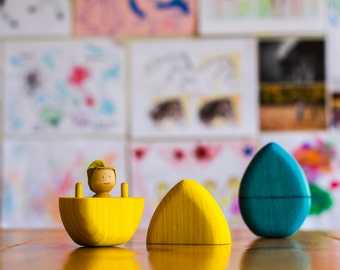 Wooden Easter egg, wooden toy