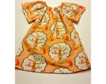 Woodlands Fox & Deer Peasant Dress - Boutique, Toddler/Child, Summer, Fall
