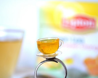 Lemon tea ring,Cup of tea ring,Miniature food ring