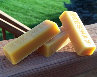 100% Pure & Natural Beeswax Bars | 1 oz Bulk Beeswax (5 Pack)