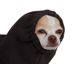 CHIHUAHUA Dog Hood, Dog Winter Hat, Fleece Hood, Dog Snood, Pet Accessories, Dog Clothing, Clothes for Dogs, Ear Warmer, Dog Neck Warmer,