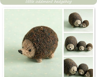 Toy knitting pattern for a little hedgehog