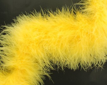 Marabou Boa - Yellow - 18"