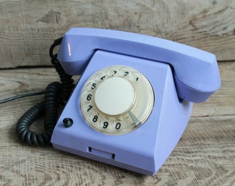 Vintage Soviet rotary phone / TA-68 / Interior Design Made in USSR Vintage Factory Intercom / vintage landline phone / Old Dial Desk Phone