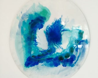 CUSTOM | Resin Art Painting Abstract Round Porthole