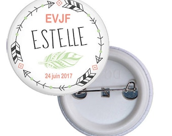 1 badge bachelorette party bachelor party girl life - name and date customizable @1