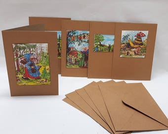 Postcards set of 5 "Srinath" Vintage