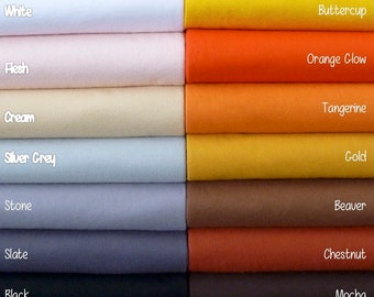 Top quality wool felt 12”x18”- wool felt sheets - PICK ANY COLORS 42 - wool blend felt squares -needle felting - craft felt - needle felting