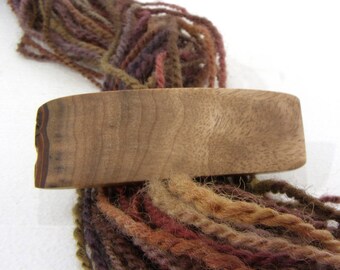 Tiny Hair Barrette, Myrtlewood, lifetime guarantee, NO GLUE, wooden hair accessory, french hair clip, natural hair jewelry, wearable art,