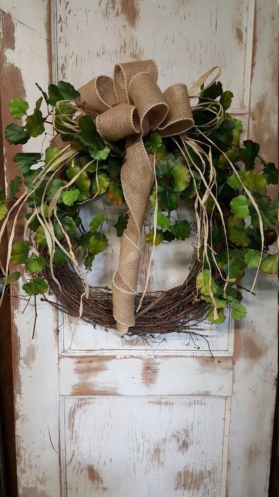 Front door wreath Greenery Wreath Wreath Great for All Year