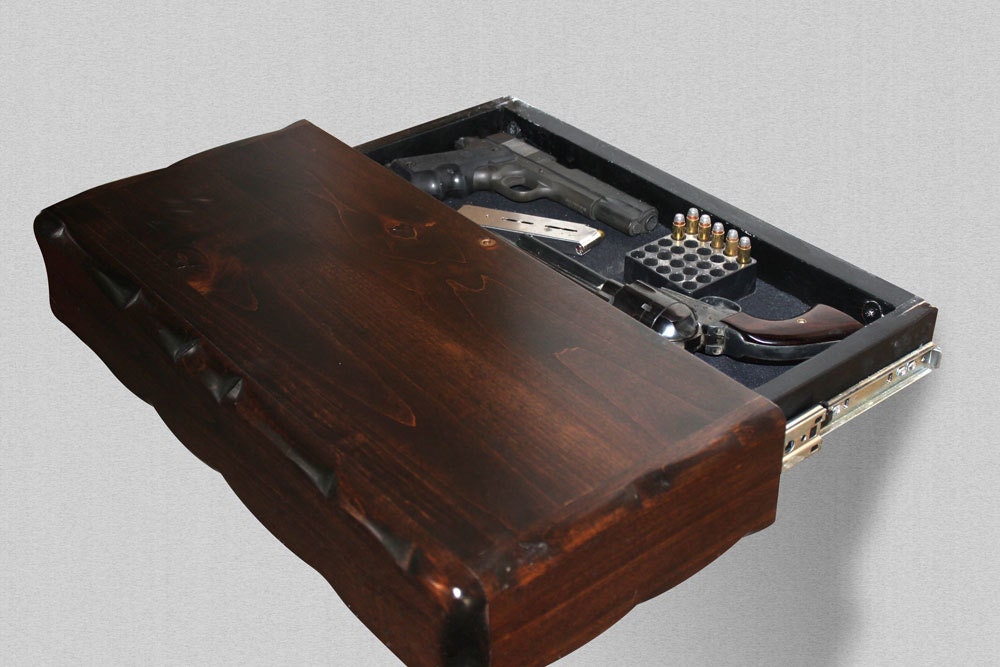 WillaHide Secret Floating Shelf with Hidden Gun Storage