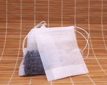 Natural Corn Tea Filter bags, Made by Corn Starch, Tea filters, Empty Tea bags, Fillable Tea bags, Natural tea bags - 20pcs