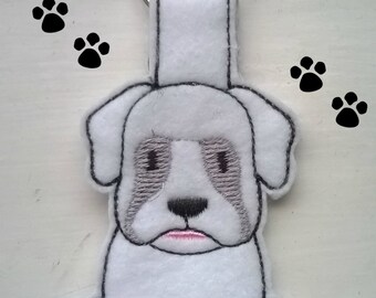 Boxer Dog Key Ring, Boxer Key Chain, Boxer Bag Charm, Boxer Dog Key Chain, Boxer Dog Bag Charm, Dog Key Ring, Dog Key Fob, Dog Bag Charm