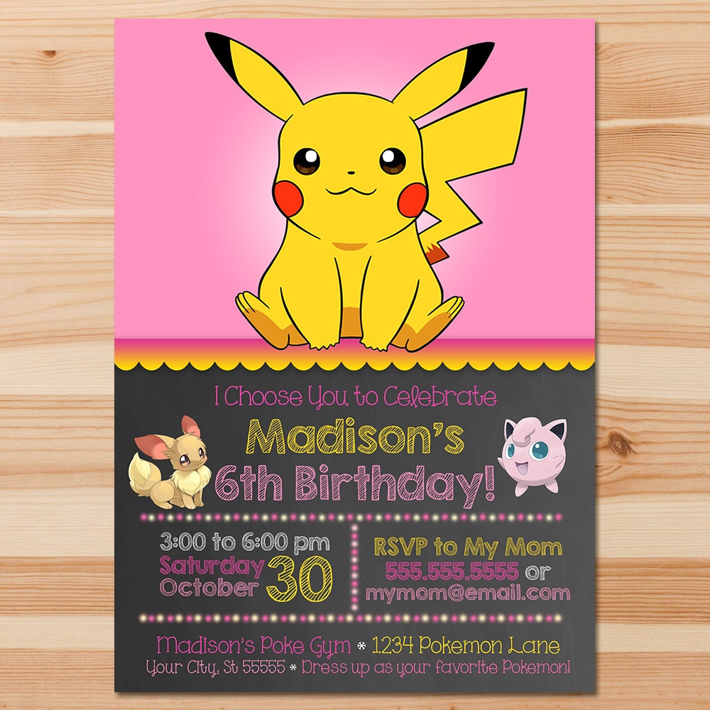 pokemon-verjaardag-uitnodigen-roze-schoolbord-meisje