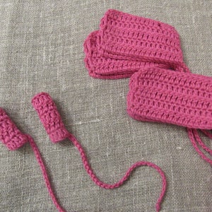 Medium size Reusable Tampons Eco friendly Reusable Crocheted Tampons crochet tampons Eco Friendly Washable Reusable Tampons cotton tampons