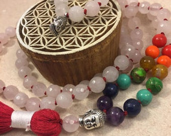 CHAKRA MALA (Rose Quartz)