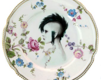 The Modern Lady Portrait Plate 6.5"