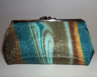 Satin Clutch with Nickel Finish Hardware