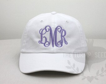 Ladies' Monogram Baseball Cap - Custom Personalized Embroidered Hat