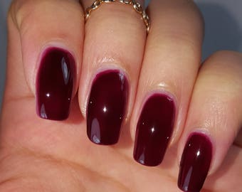 Maroon Nail Polish On Dark Skin Papillon Day Spa