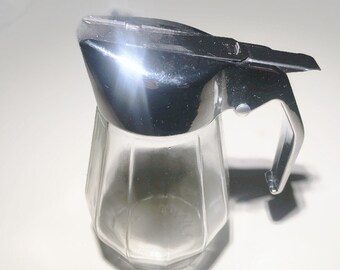 Vintage German glass milk jug