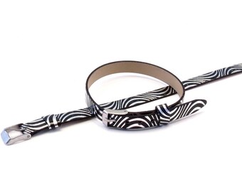 Black/Silver leather bracelet