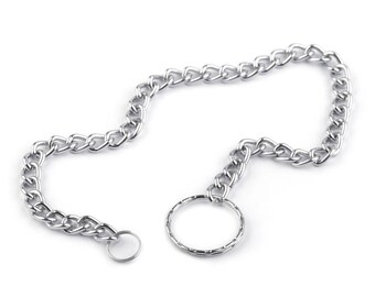 Silver metal with loop chain