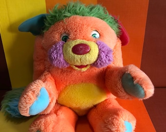 Vintage Popples Those Characters From Cleveland Stuffed Toy American Greetings Mattel 1986 Orange Named Puzzle