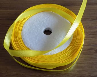 Satin ribbon yellow chick