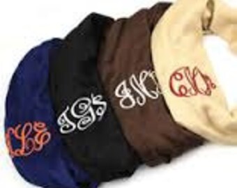 Monogrammed Infinity Scarf