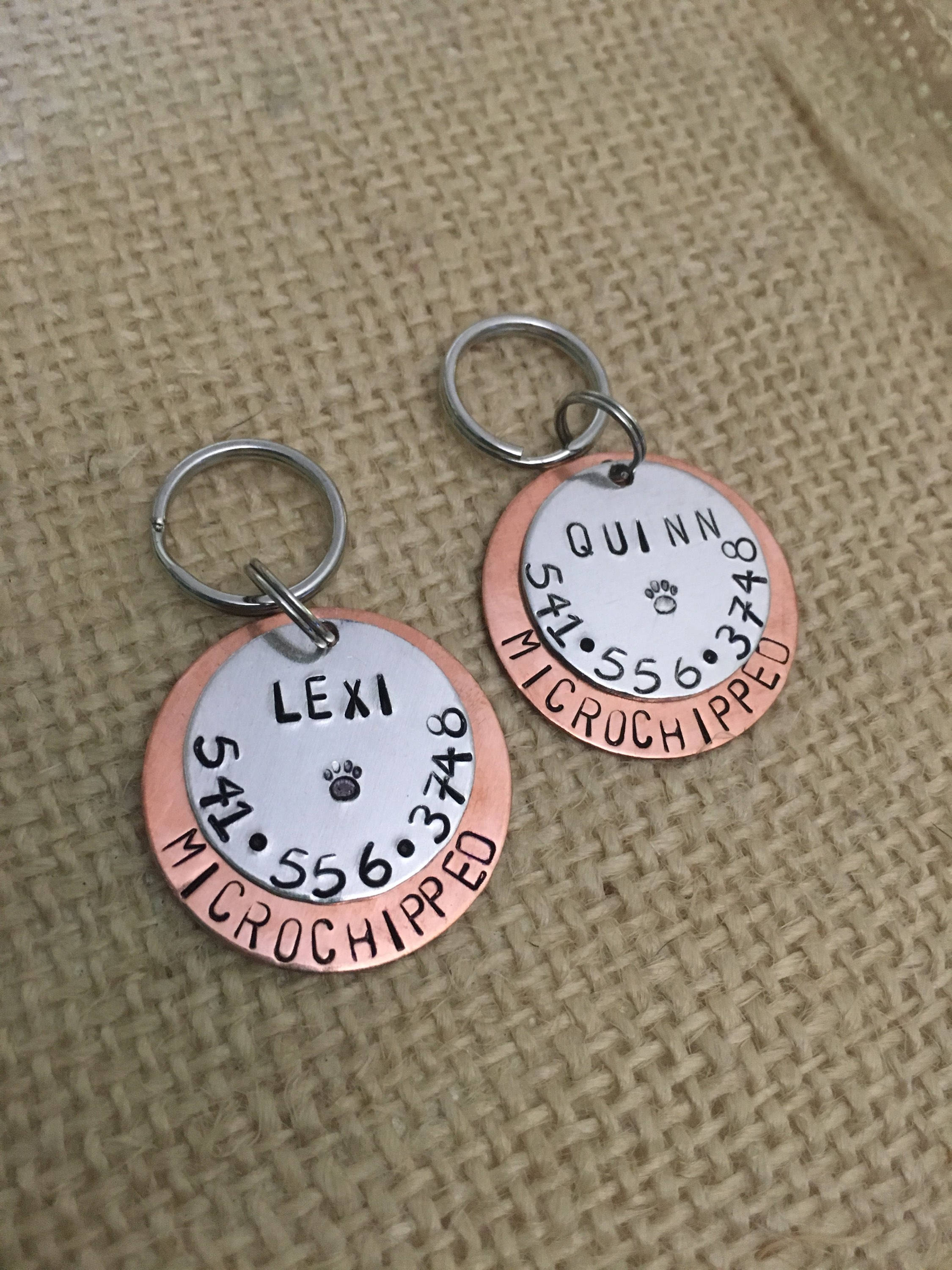 Microchippeddog id tagpet tagspersonalized pet tagid